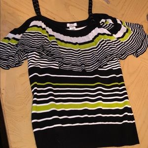 Cache off the shoulder top